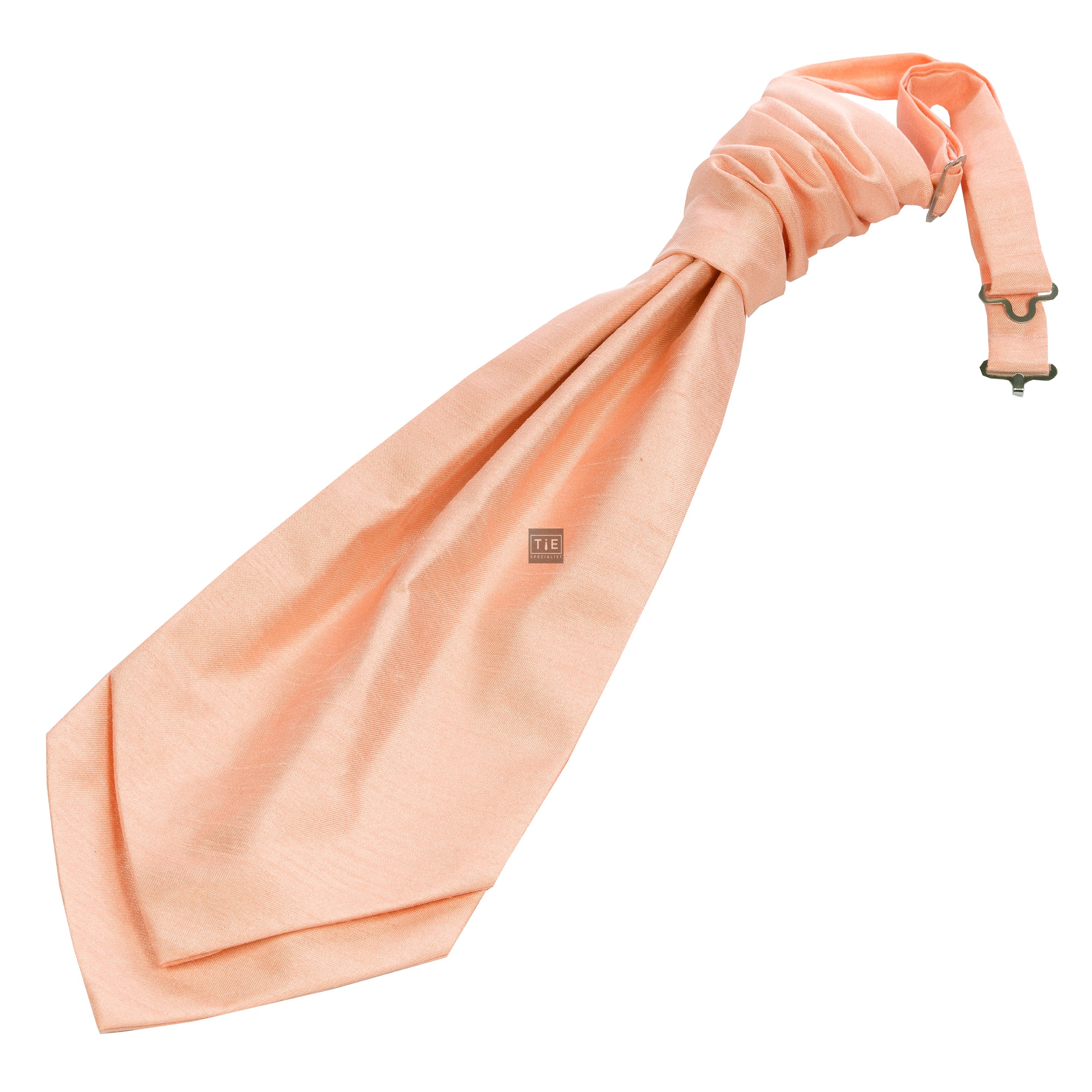 Peach Shantung Wedding Cravat #WCR1867A/1