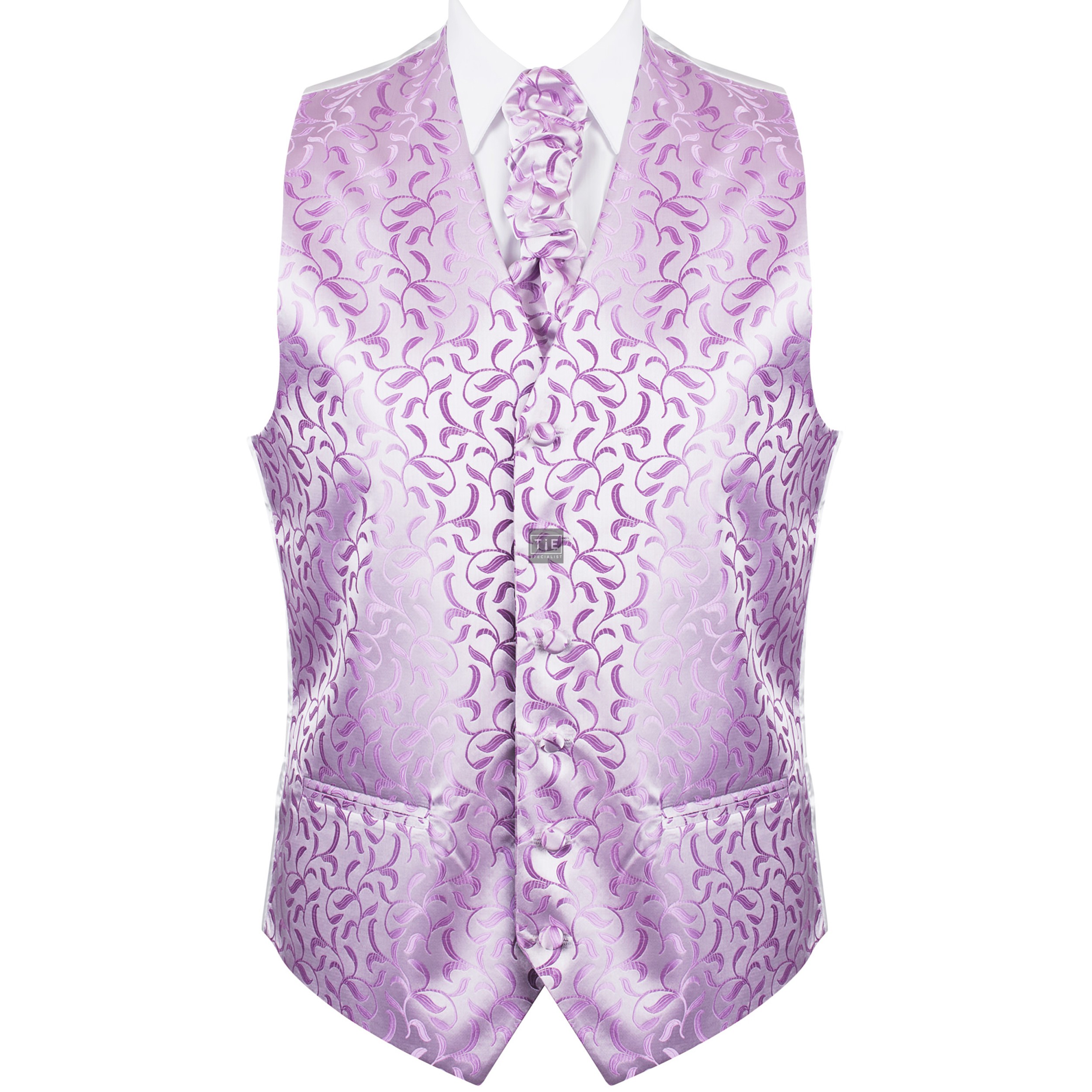 Lilac Vintage Vine Formal Waistcoat #AB-WW1004/1