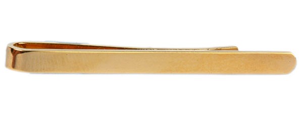 Gold Polished Gold Plated Tie Clip #100-1267