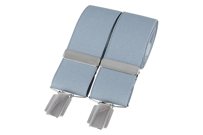 Grey Silver Clip Braces #BR-007