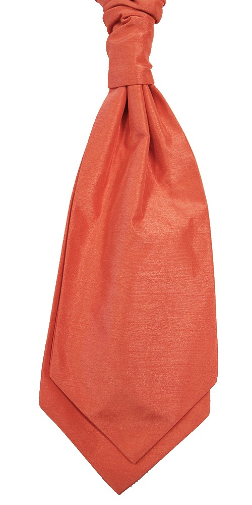 Coral Self Tie Shantung Cravat #WCS1867A/5