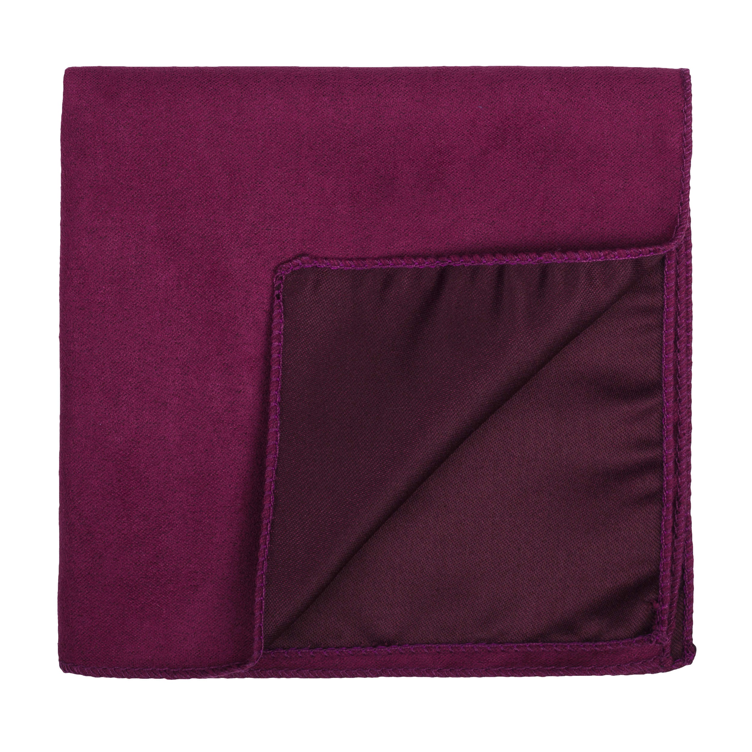 Red Velvet Suede Pocket Square