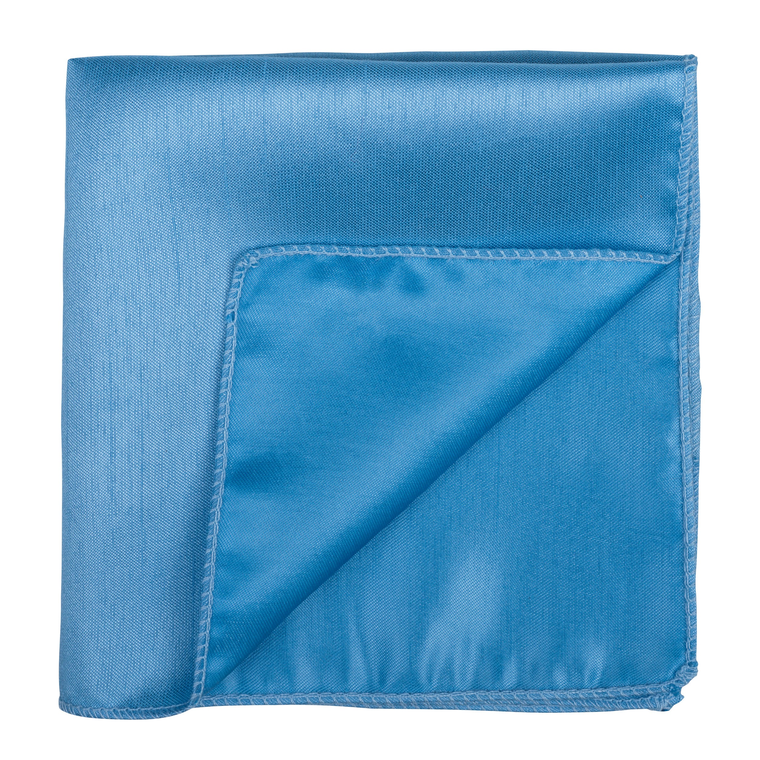 Baby Blue Shantung Pocket Square