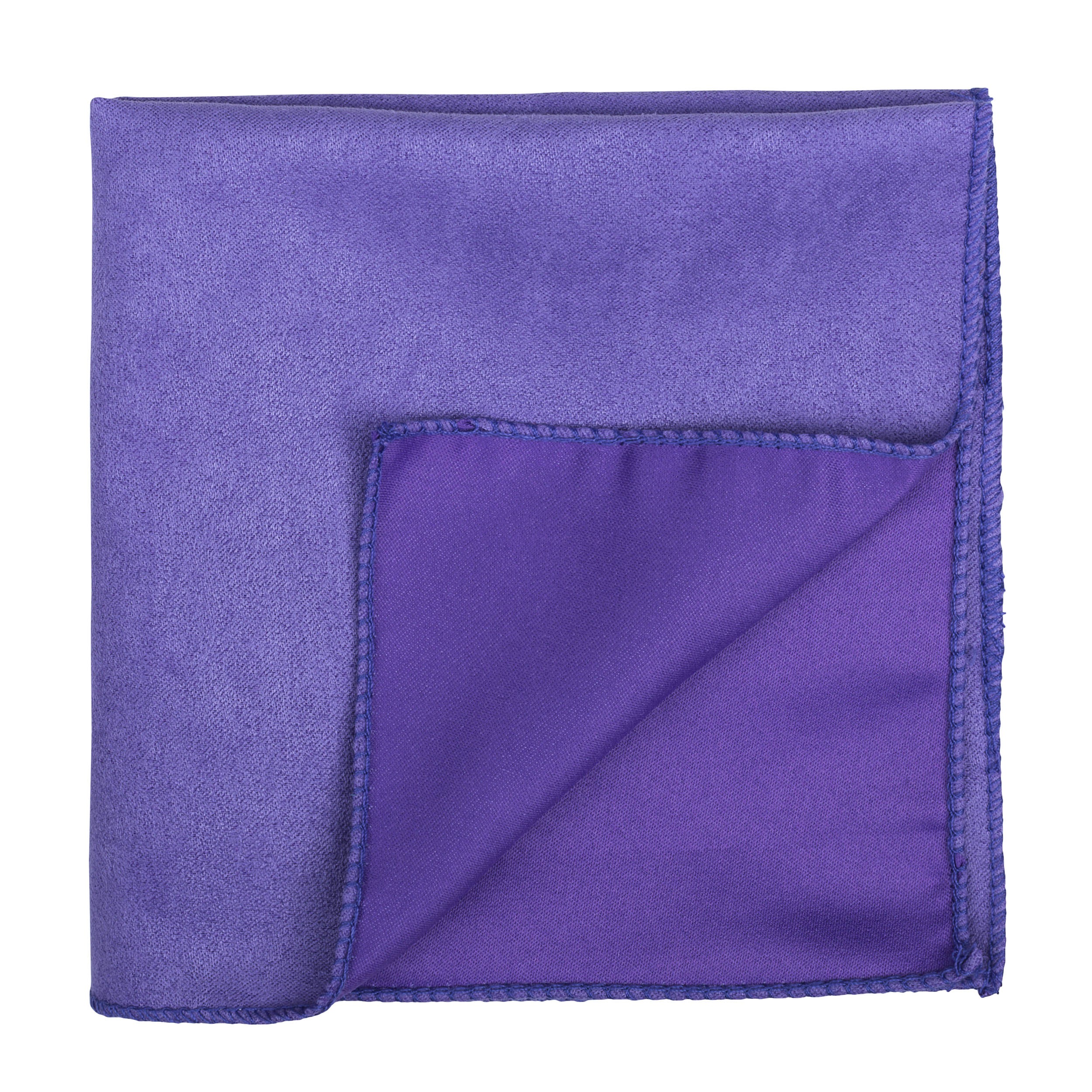 Royal Lilac Suede Pocket Square