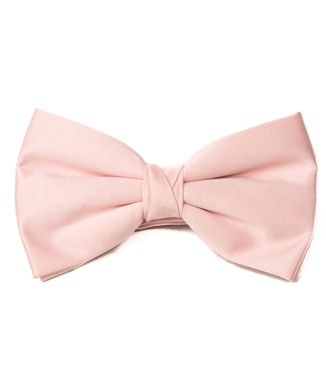 Pink Satin Bow Tie #BB1849/4