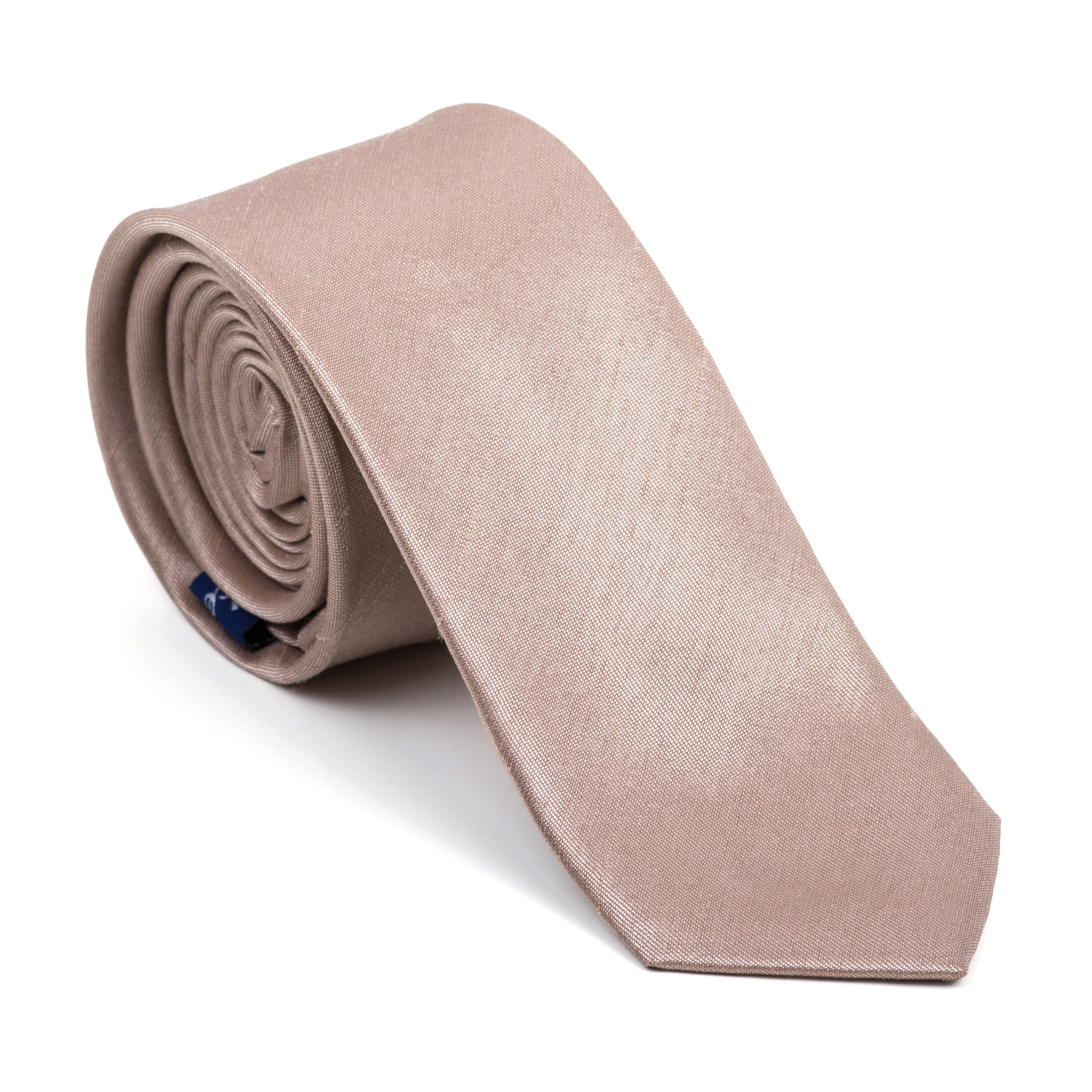 Antique Champagne Shantung Slim Tie