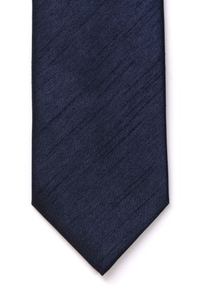 Skinny Navy Shantung Wedding Tie #C1864/3