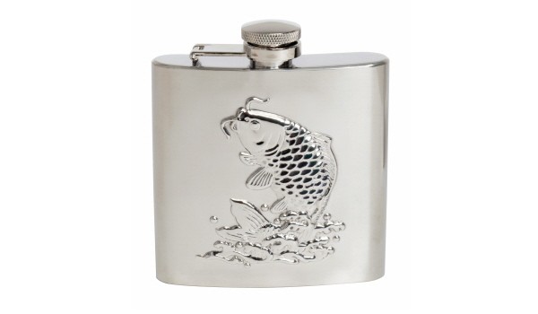 Silver Fish Stainless Steel Hip Flask #HF-05