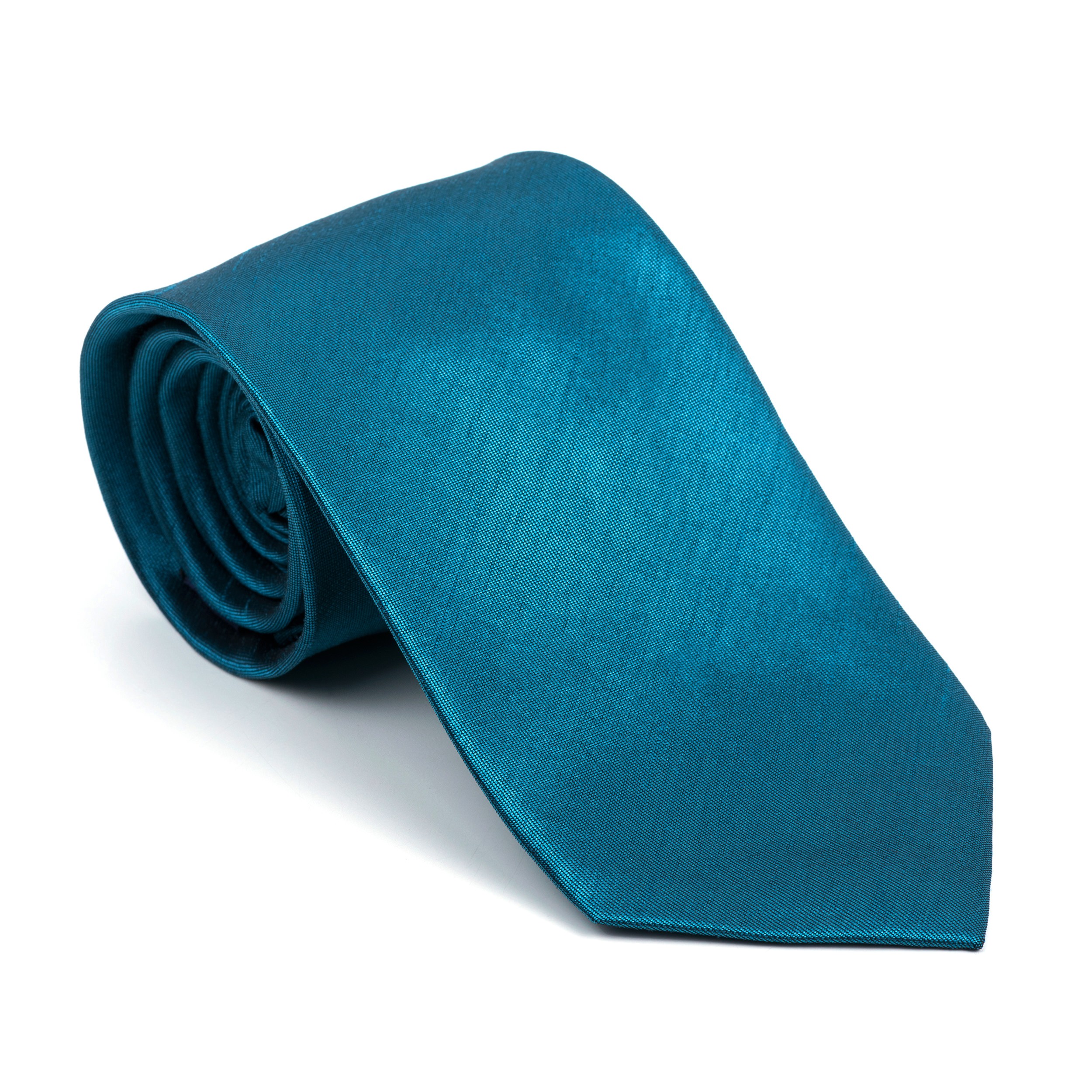 Deep Teal Shantung Tie