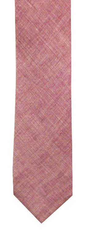 Dark Pink Chambray Tie