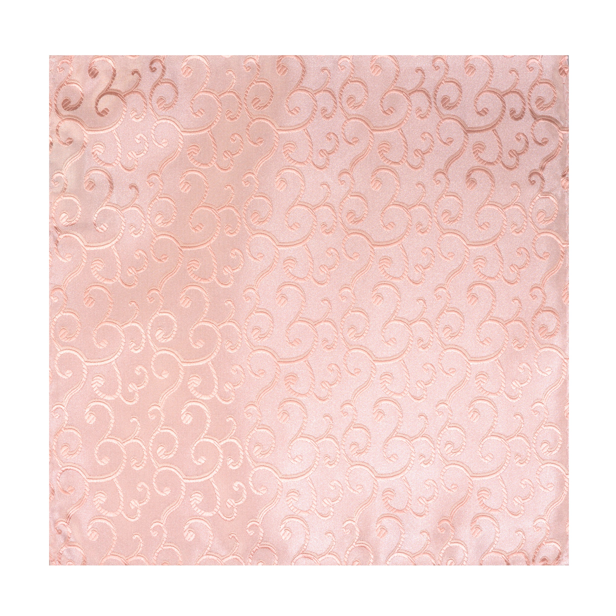 Peach Royal Swirl Wedding Pocket Square #AB-TPH1001/2