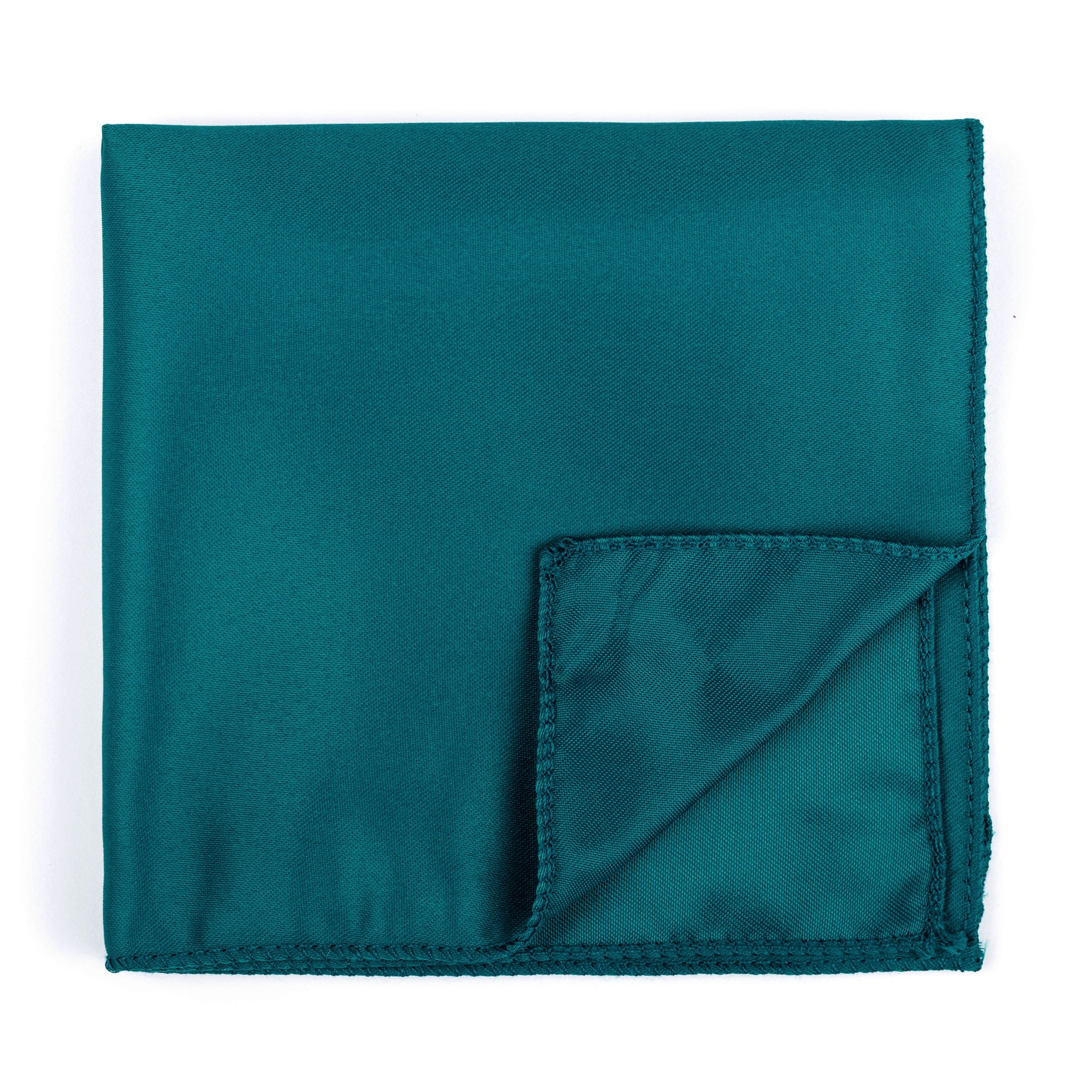 Teal Fanfare Pocket Square