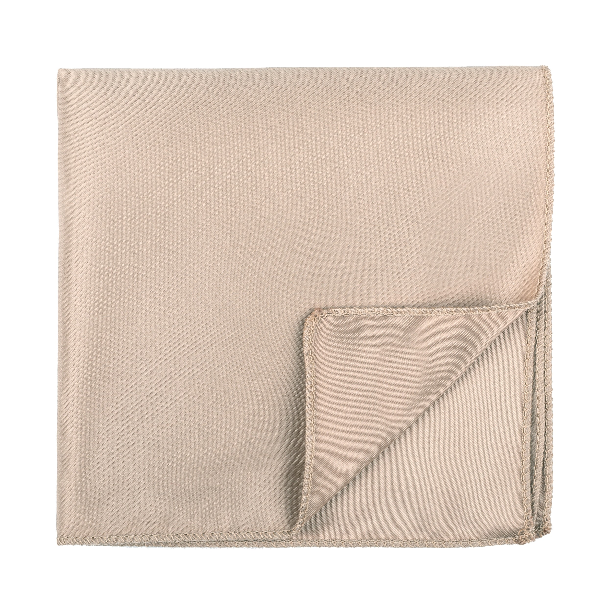 Plain Champagne Macadamia Pocket Square #AB-TPH1009/42