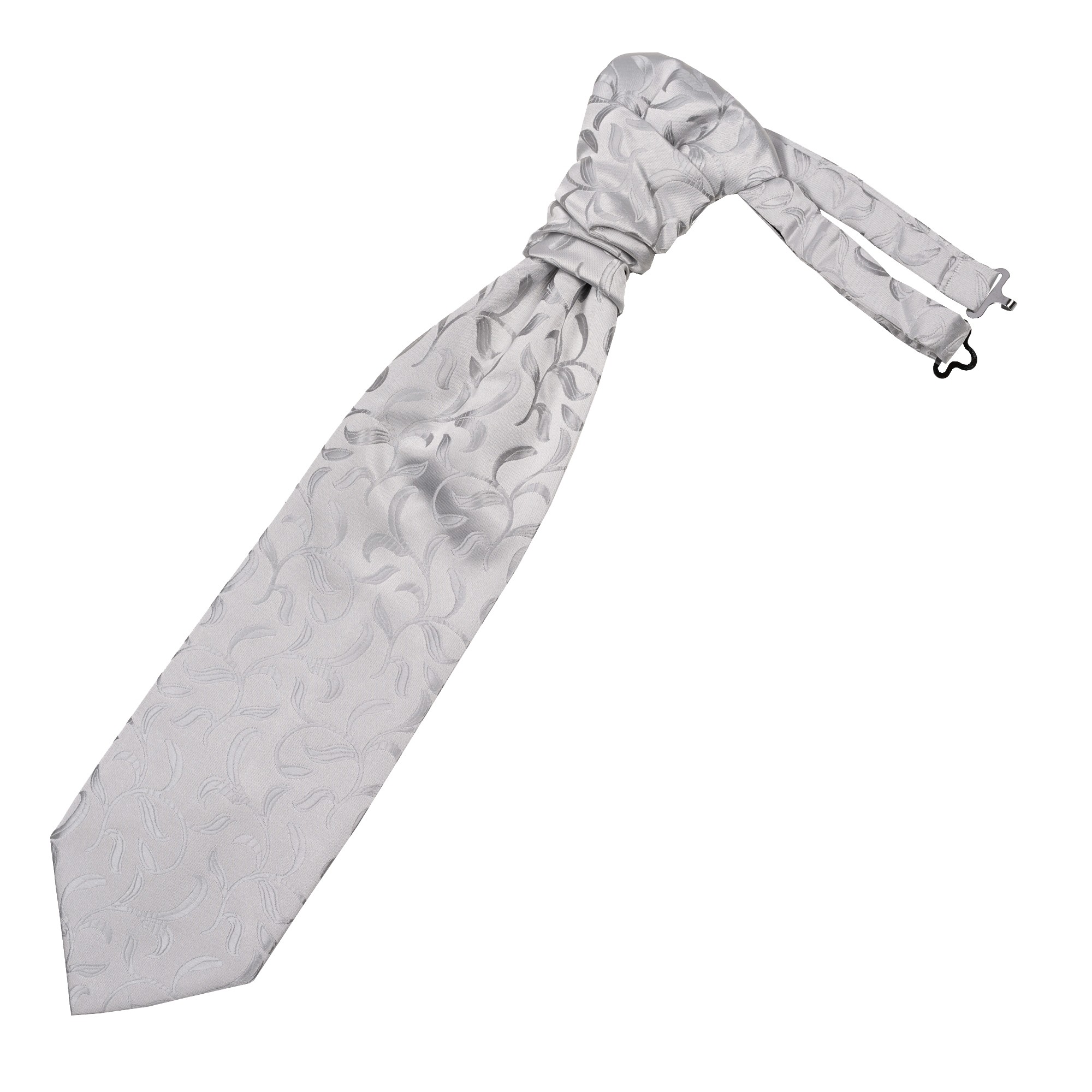 Silver Vintage Vine Wedding Cravat #AB-WCR1004/5