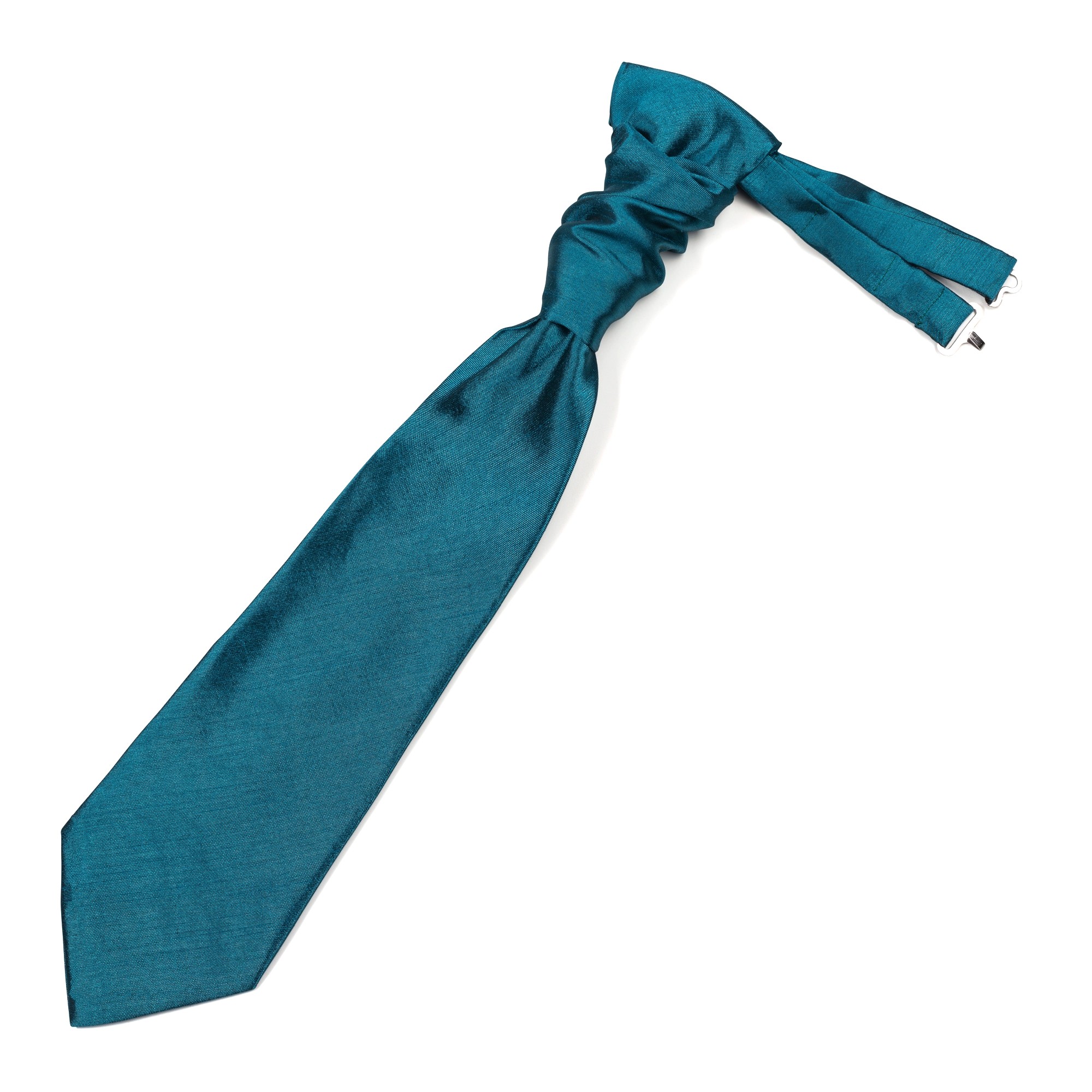 Deep Teal Shantung Cravat