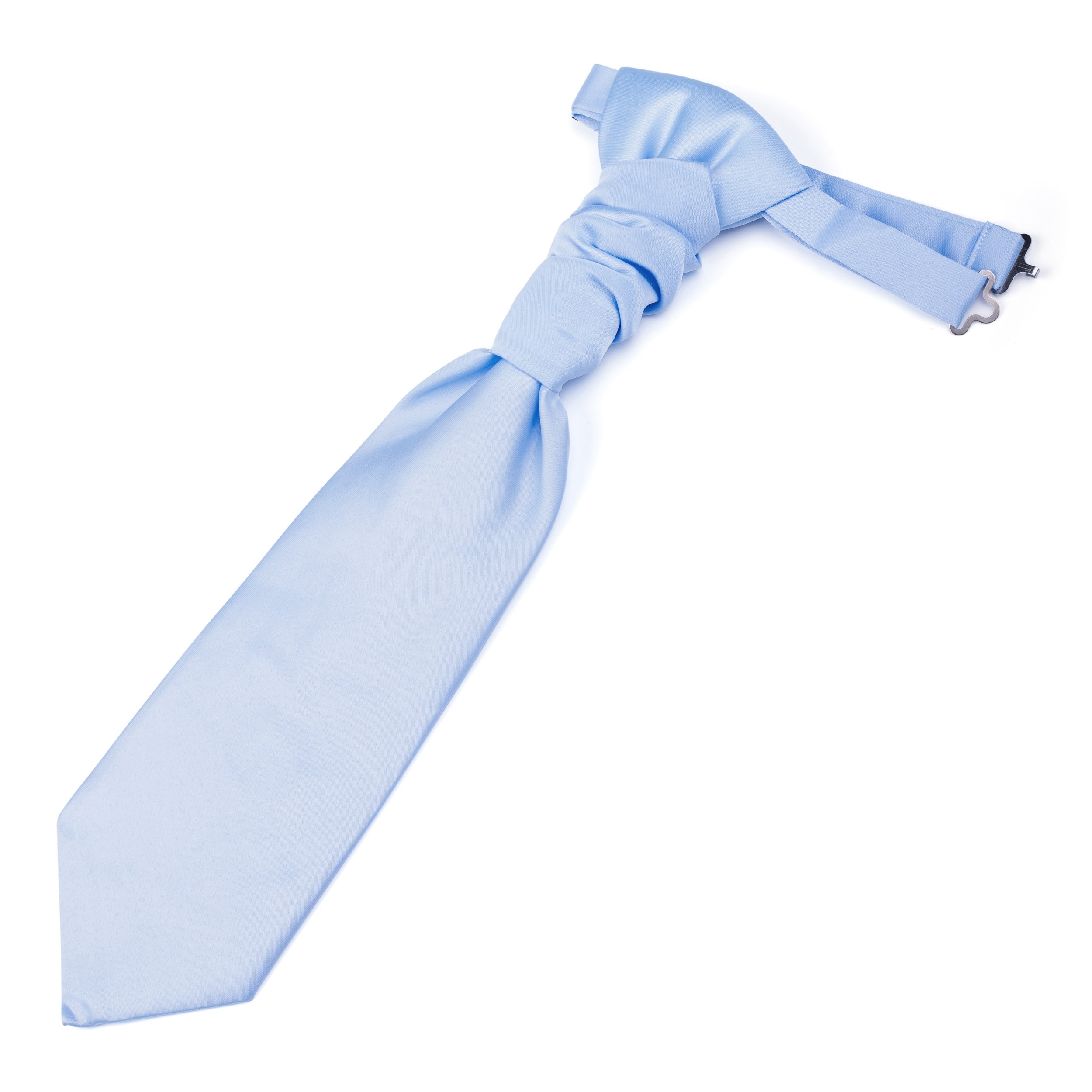 Plain Blue Billowing Sail Cravat #AB-WCR1009/11 ##LS2
