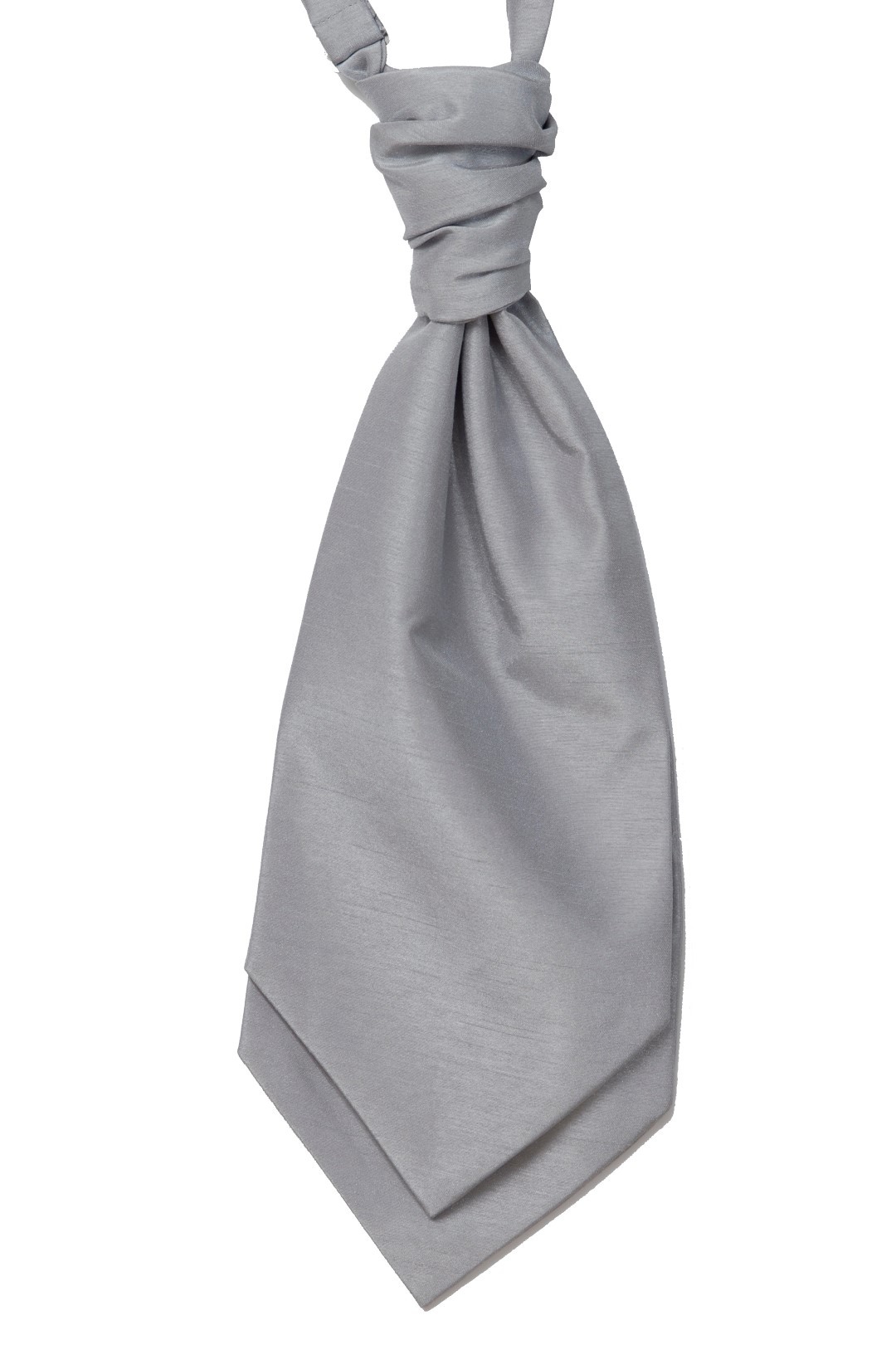 Silver Shantung Wedding Wedding Cravat #WCR1866/2