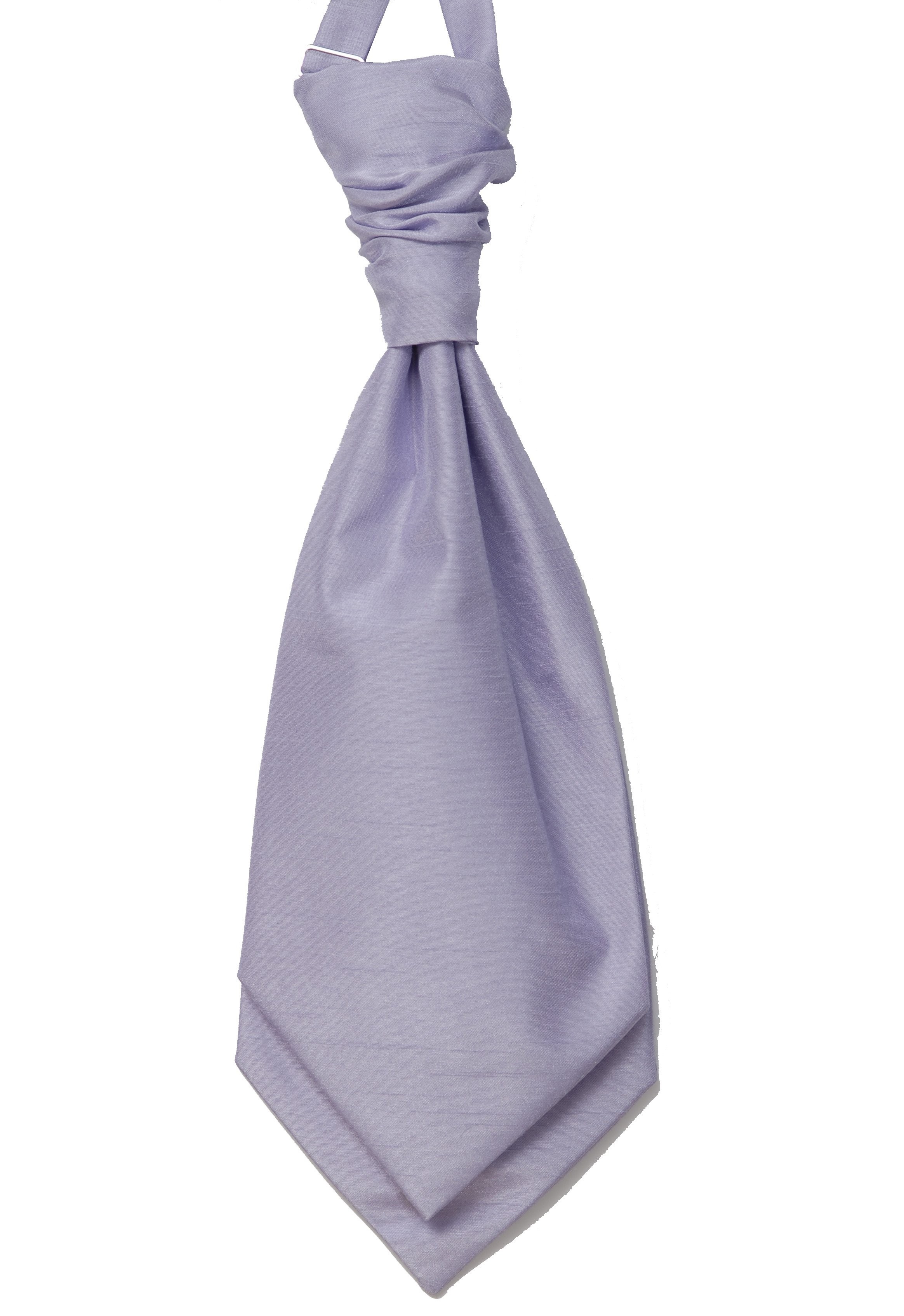 Lilac Self Tie Shantung Cravat #WCS1866/4