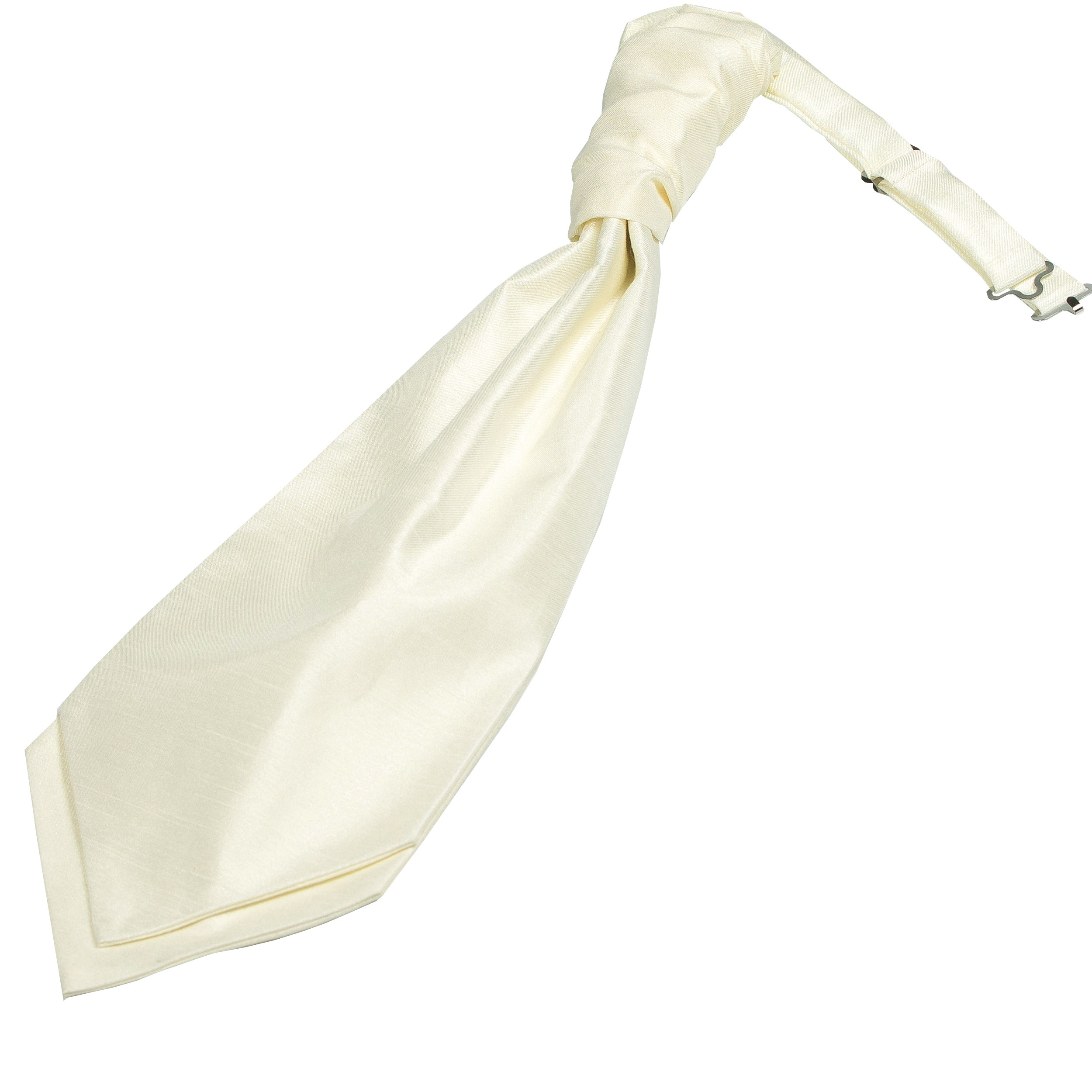 Ivory Shantung Wedding Wedding Cravat #WCR1867/1