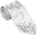 Swirl Leaf Wedding Tie Formal Tuxedo Tie