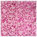 Hot Pink Swirl Leaf Wedding Pocket Square #AB-TPH1000/5 