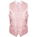 Peach Vintage Vine Formal Waistcoat #AB-WWA1004/3 ##LS