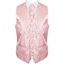 Peach Vintage Vine Formal Waistcoat #AB-WWA1004/3