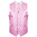 Pink Vintage Vine Formal Waistcoat #AB-WWA1004/4
