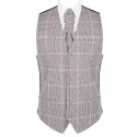 Brown Check Waistcoat #AB-WWA1007/4 