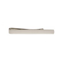 Silver Polished Rhodium Plated Tie Clip #100-1268