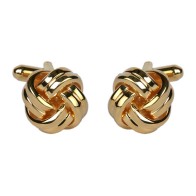 Gold Knot Gold Plated Cufflinks #90-9032