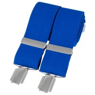 Royal Blue Silver Clip Braces #BR-035