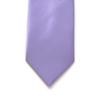 Lilac Satin Tie with Matching Pocket Square