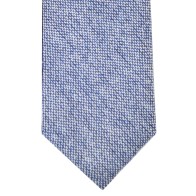 Blue Tweed Slim Tie and Hankie Set