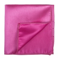 Hot Pink Shantung Pocket Square #AB-TPH1005/17