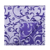 Purple Swirl Leaf Pocket Square #AB-TPH1000/19