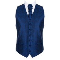 Twilight Blue Floral Waistcoat #AB-WWA1012/9 