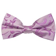 Lilac Swirl Leaf Wedding Bow Tie #AB-BB1000/8 