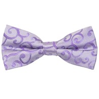 Lilac Royal Swirl Wedding Bow Tie #AB-BB1001/1 