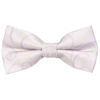 Lilac Modern Scroll Wedding Bow Tie #AB-BB1002/1 