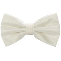 Ivory Shantung Wedding Bow Tie #BB1867/1