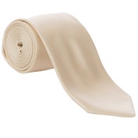 Ivory Fine Twill Tie with Matching Pocket Square
