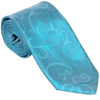 Turquoise Modern Scroll Wedding Tie #AB-T1002/2 