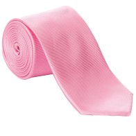 Candy Pink Fine Twill Tie with Matching Pocket Square
