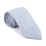 Glacier Grey Floral Tie #AB-T1012/1