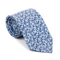 Navy Blue Ditsy Floral Tie #AB-T1013/4