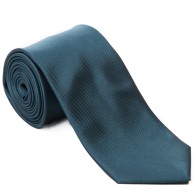Midnight Blue Fine Twill Tie with Matching Pocket Square