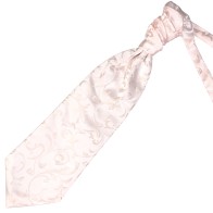 Ivory Bridal Blush Swirl Leaf Wedding Cravat #AB-WCR1000/13 