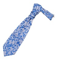 Blue Swirl Leaf Cravat #AB-WCR1000/18
