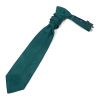 Bottle Green Suede Cravat #AB-WCR1006/16